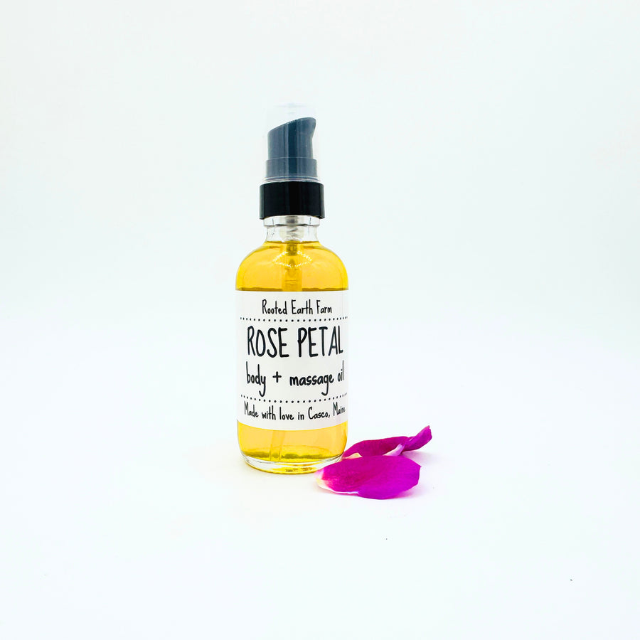 Rose Petal Infused Body + Massage Oil