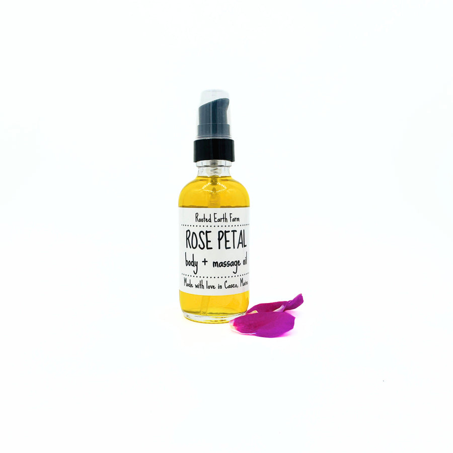 Rose Petal Infused Body + Massage Oil