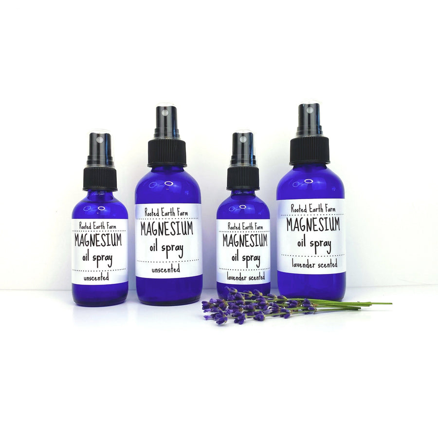 magnesium oil spray bottles 2 oz and 4 oz unscented and lavender