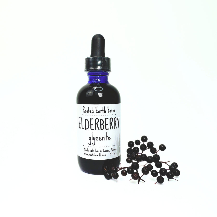 2 oz elderberry glycerite, elderberry supplement, elderberry extract, organic