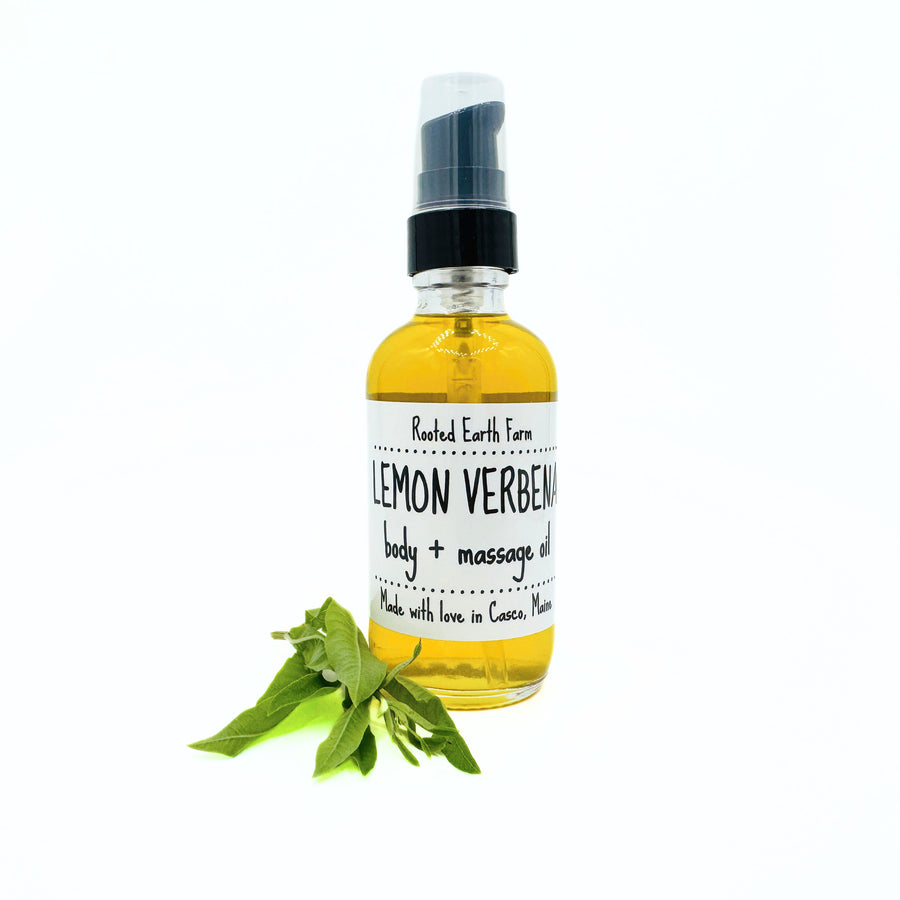 Lemon Verbena Infused Body + Massage Oil