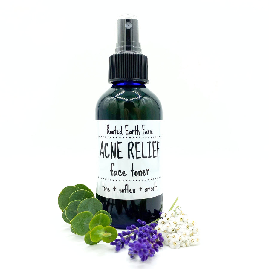 4 oz acne relief face toner for pimples and breakouts