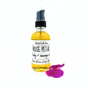 Rose Petal Infused Body + Massage Oil