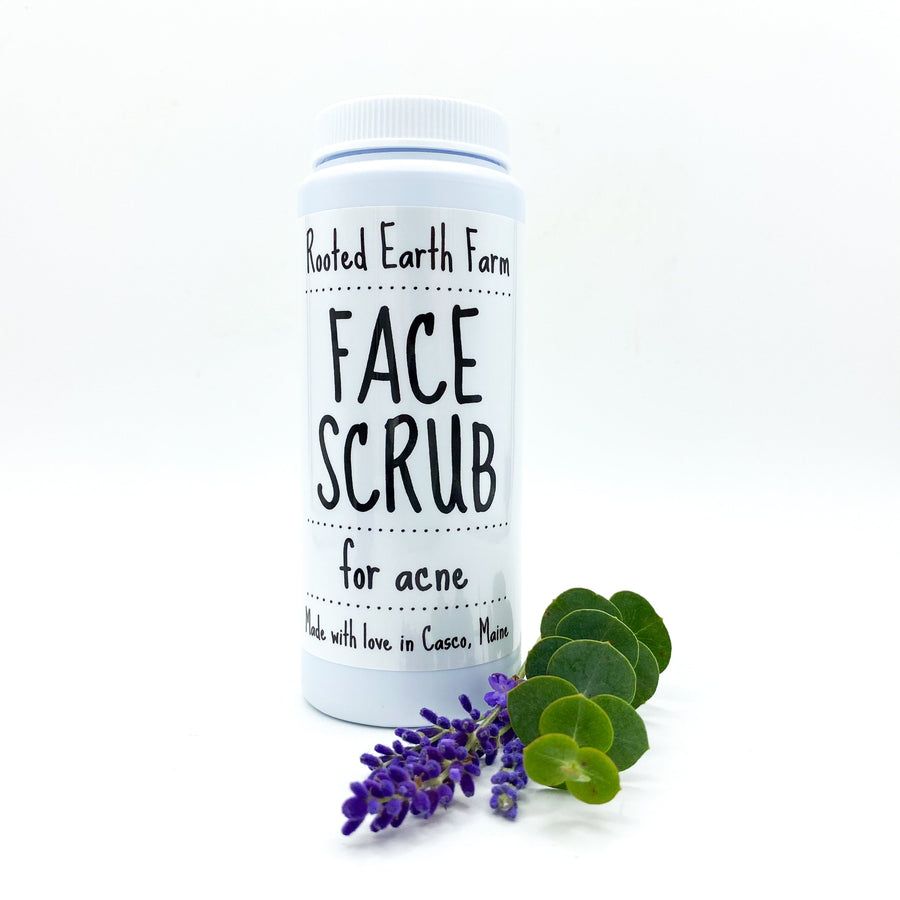 6 oz face scrub for acne, gentle and natural