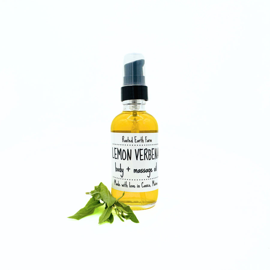Lemon Verbena Infused Body + Massage Oil