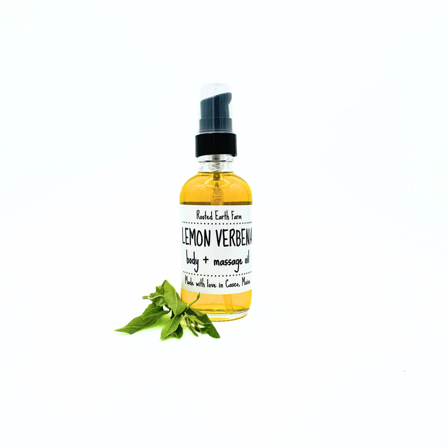 Lemon Verbena Infused Body + Massage Oil