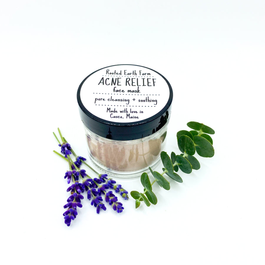 Acne Relief face mask made with natural ingredients