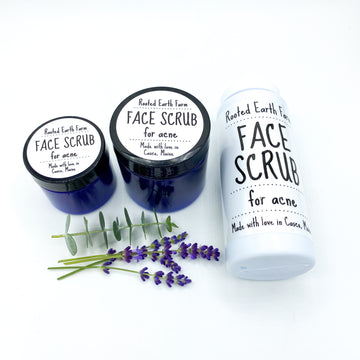 Acne Relief Face Scrub with essential oils