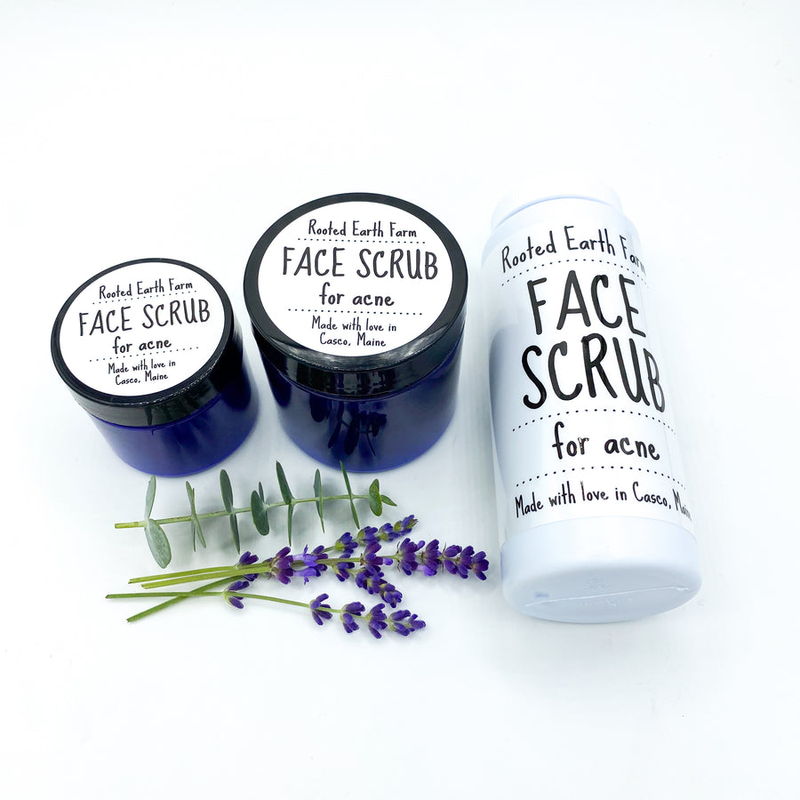 Acne Relief Face Scrub with essential oils