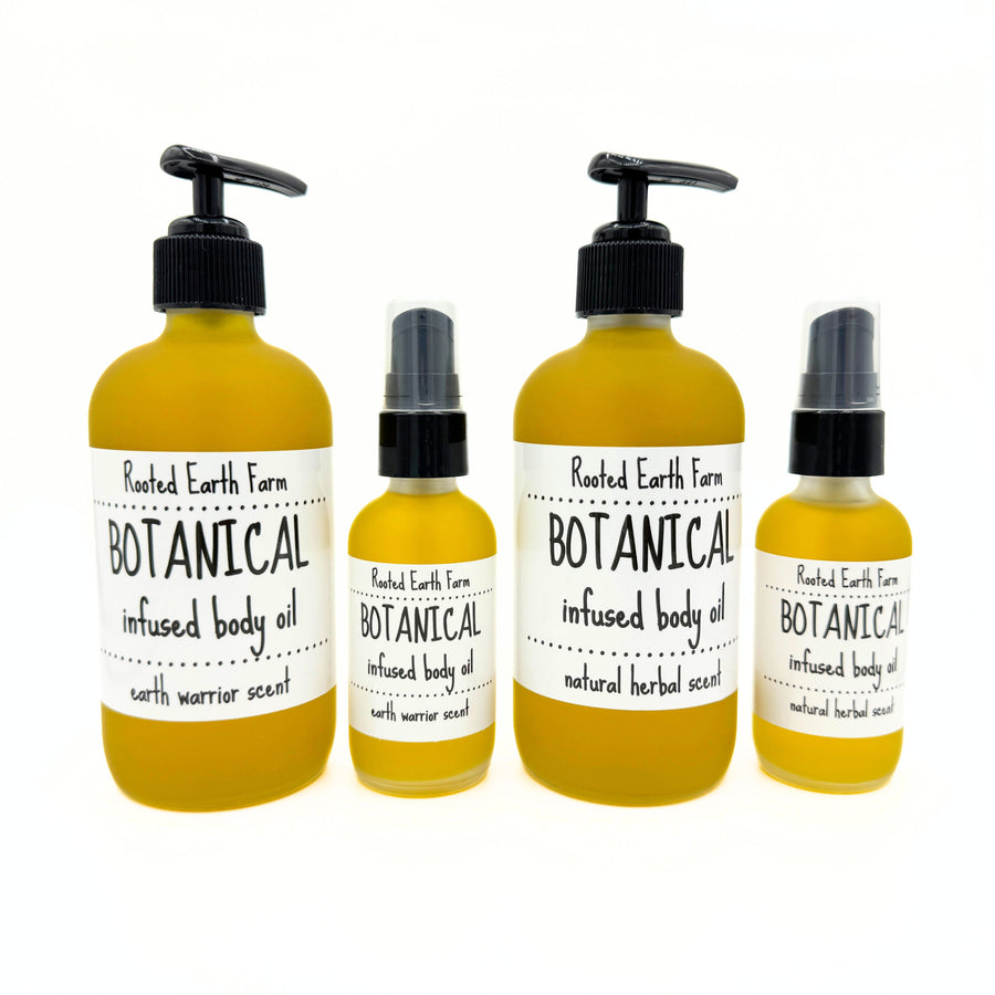 Botanical infused body oil