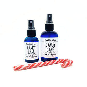 candy cane room and body spray, peppermint, spearmint and vanilla scented