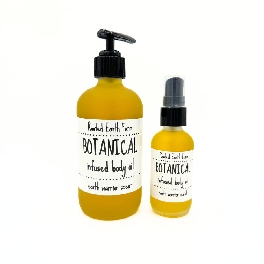 body oil for dry skin, organic oils and herbal infused, apothecary oil