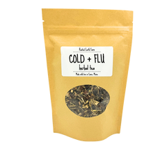 cold and flu loose leaf tea, herbal tea when you are sick, vitamin c herbal tea