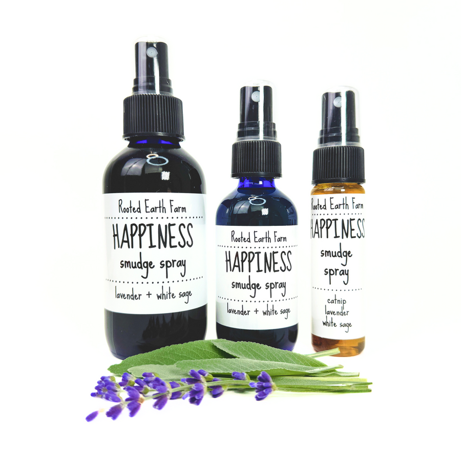 Happiness Smudge Spray – Rooted Earth Farm + Apothecary