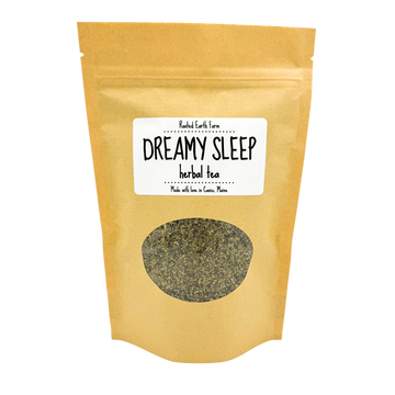 dreamy sleep herbal tea pouch, herbal tea for relaxation, loose leaf tea