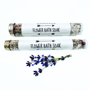 flower bath soak with epsom salt