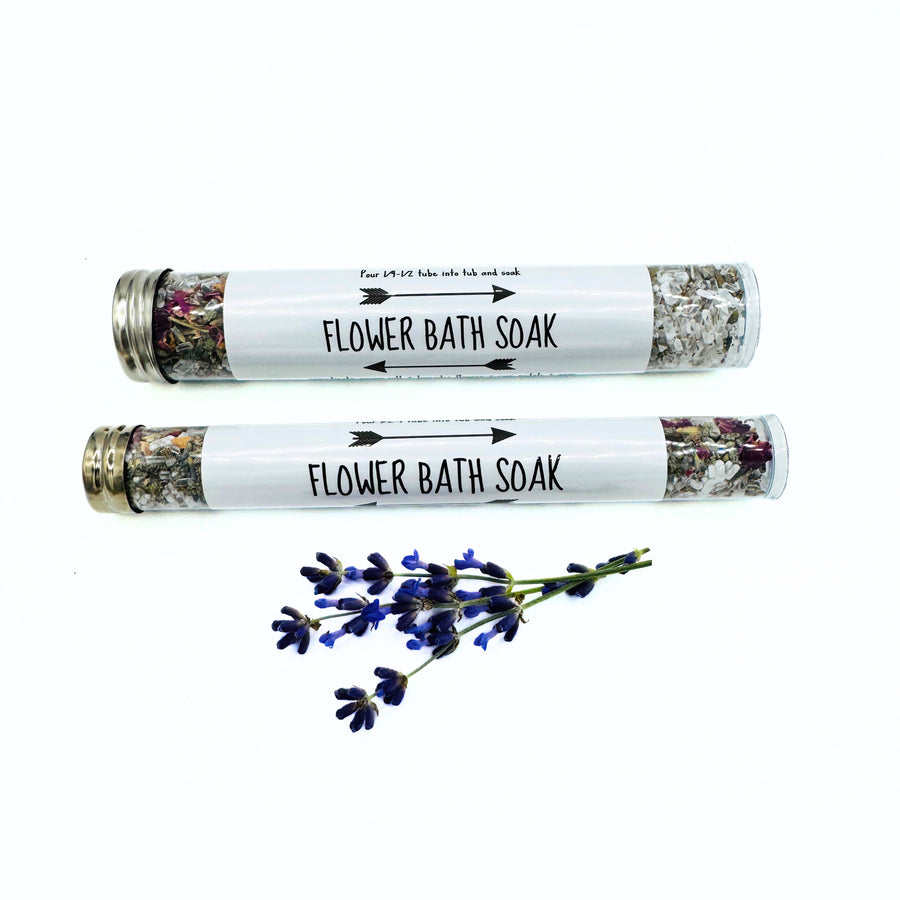 flower epsom salt bath soak