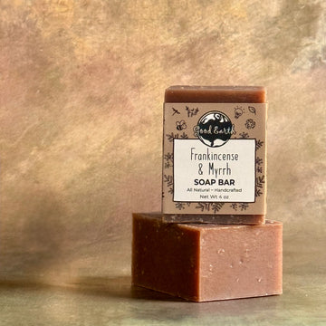 frankincense and myrrh natural soap, handcrafted soap