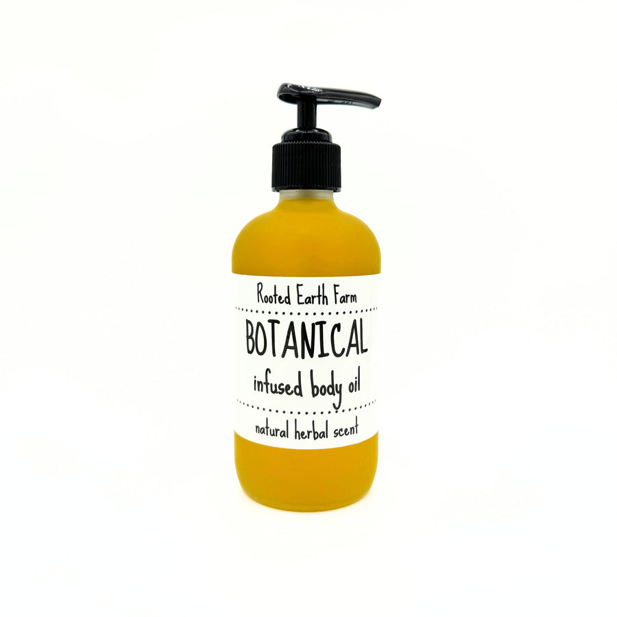 herbal infused body oil for dry skin