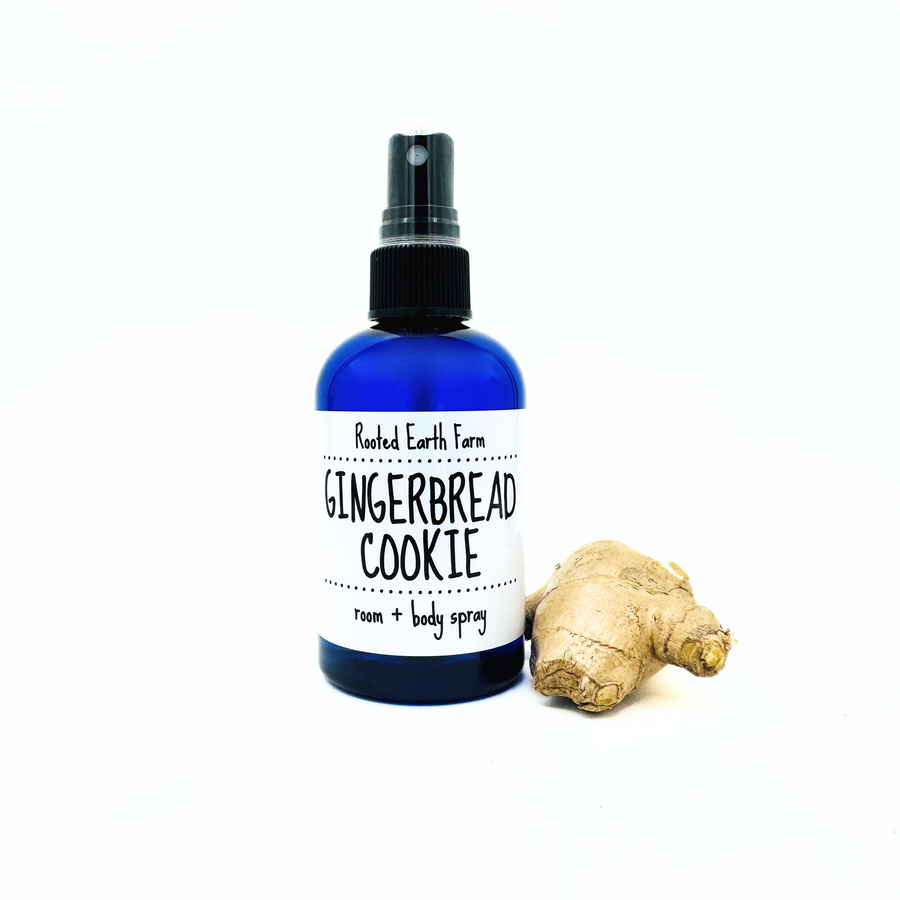 holiday body spray, gingerbread cookie spray