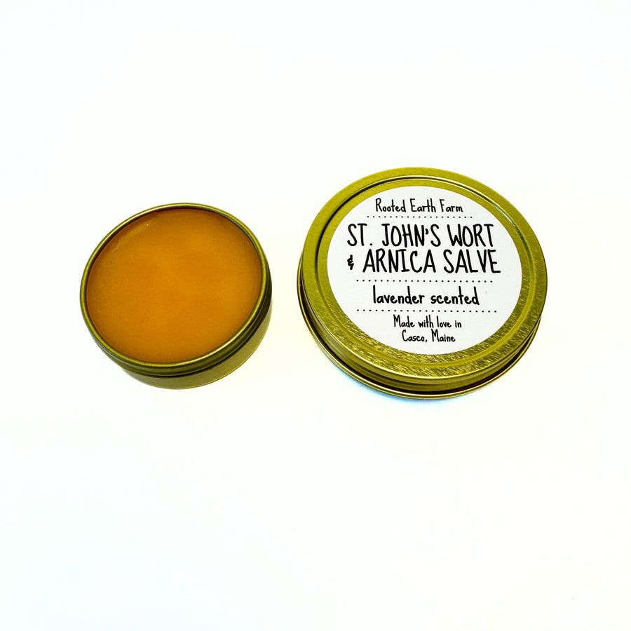 Lavender scented arnica salve with st johns wort