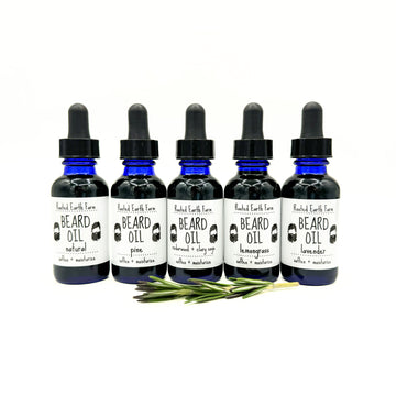 natural herbal beard oil, rosemary infused, beard growth, beard serum