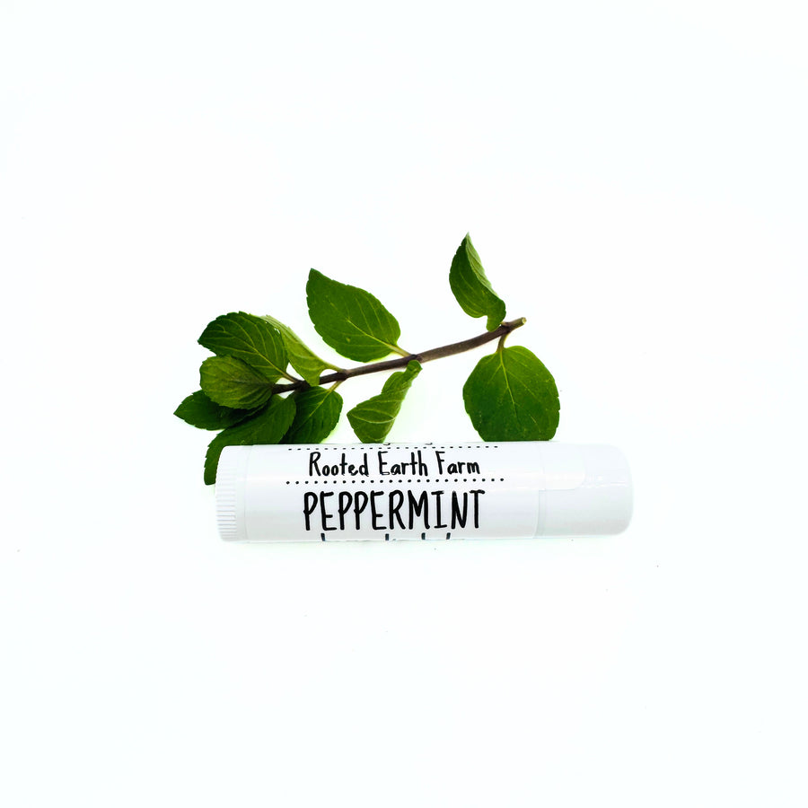natural peppermint lip balm