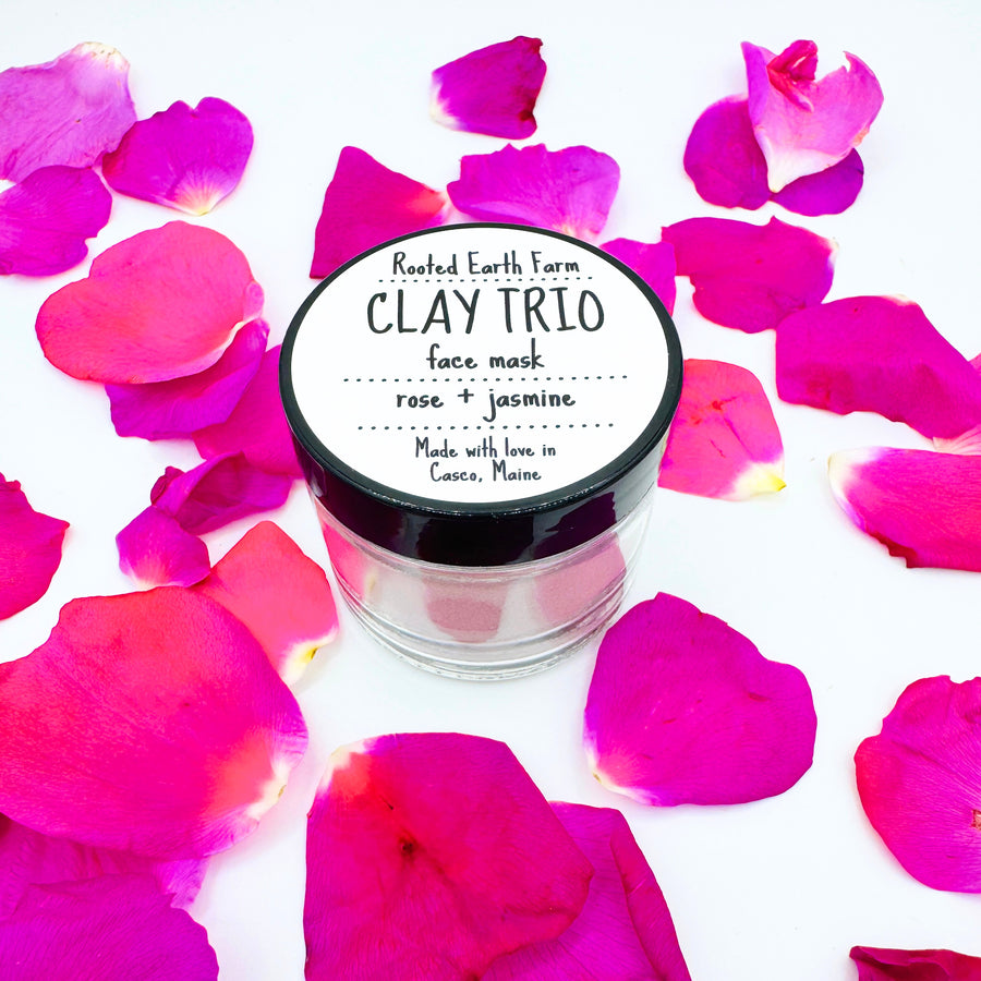 plant based clay facial mask