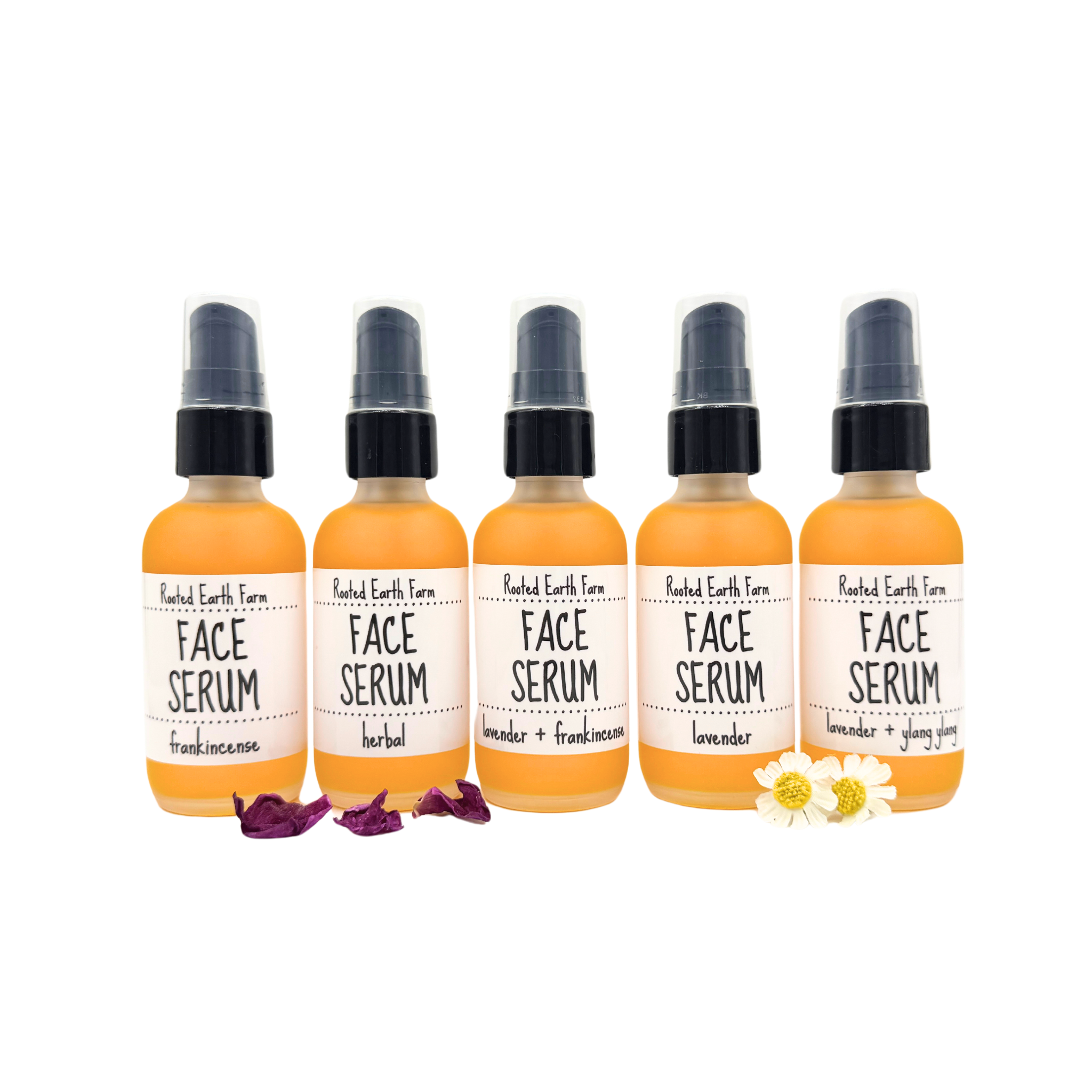 Herbal Face Serum - 2 oz - Natural Vitamin C Serum – Rooted Earth
