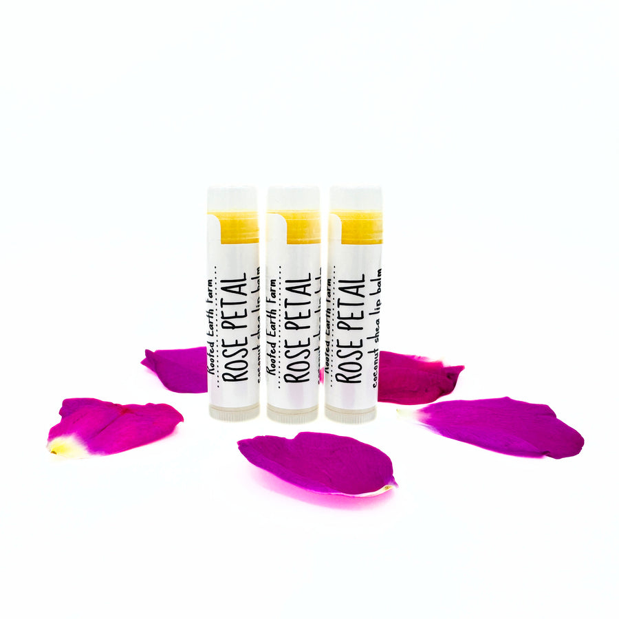 rose petal lip balm