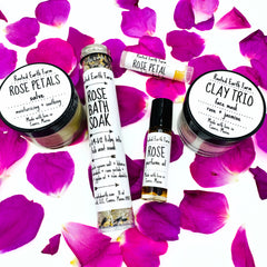 rose petal skin care gift set
