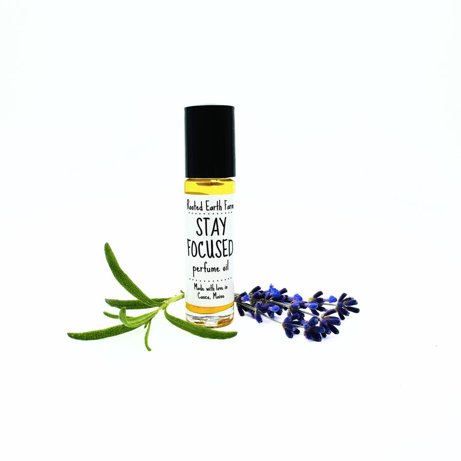 rosemary lavender perfume oil, stay focused
