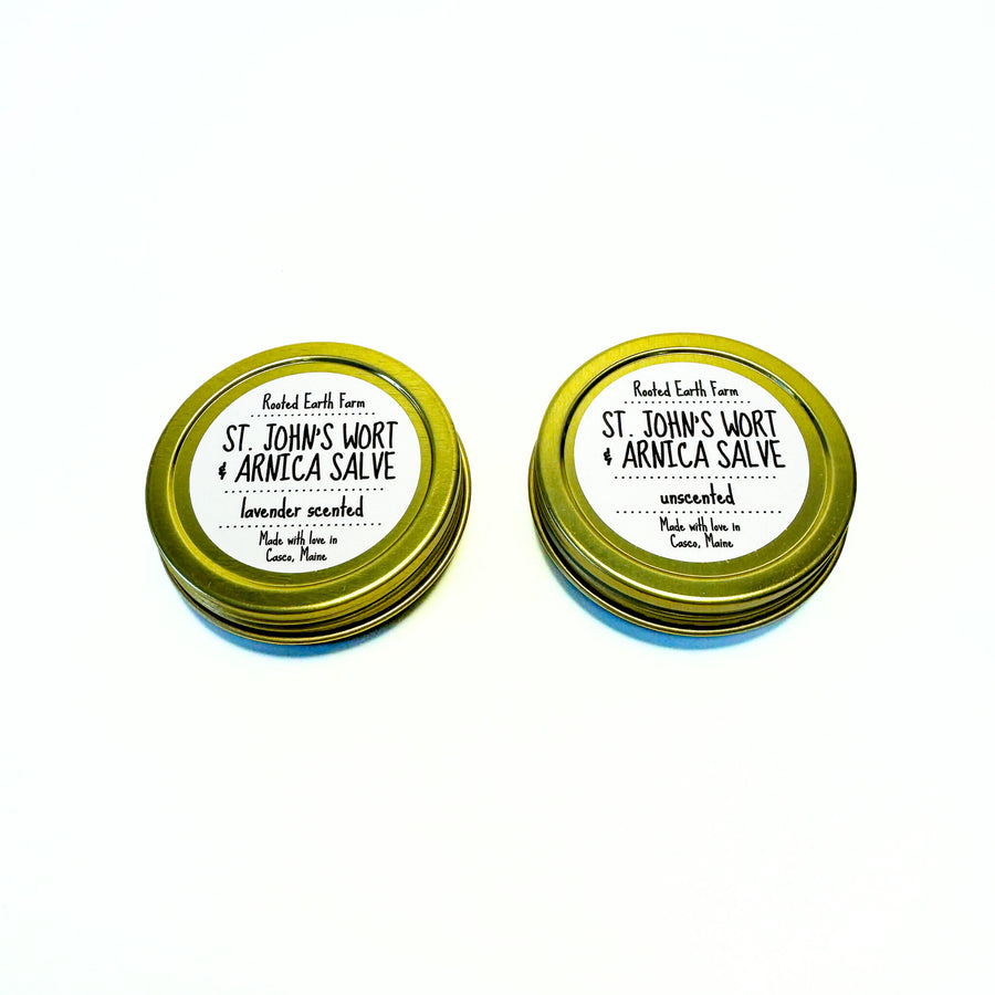 sore muscle salve with arnica and st john's wort