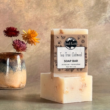 tea tree oatmeal soap, palm oil free soap