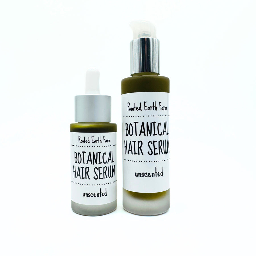 unscented botanical hair serum, natural hair oil