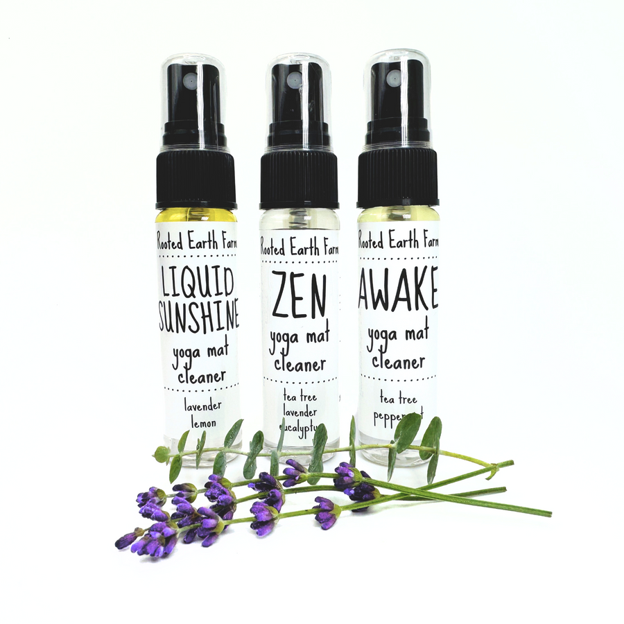 yoga mat spray gift set