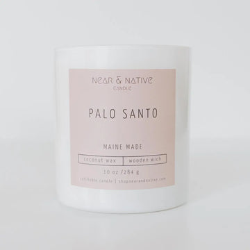 Palo Santo Wood Wick Coconut Soy Candle - 10 oz