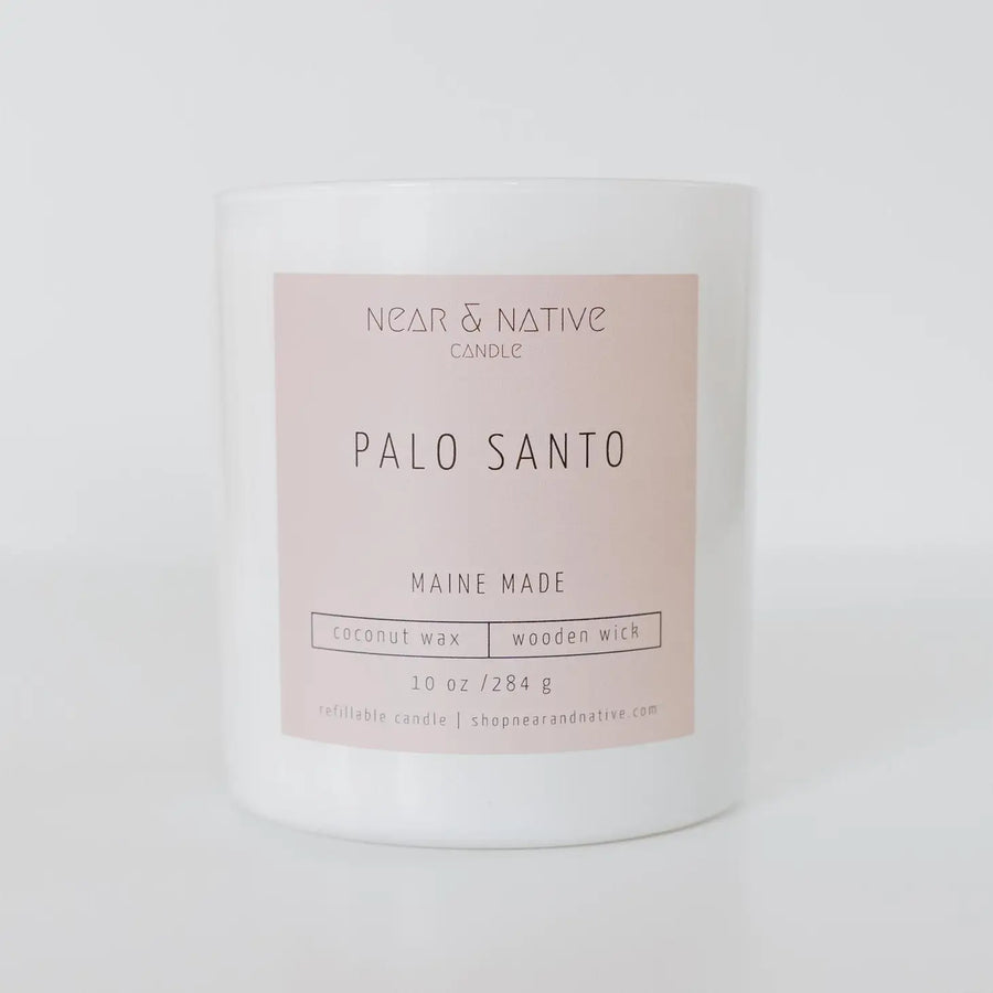 Palo Santo Wood Wick Coconut Soy Candle - 10 oz