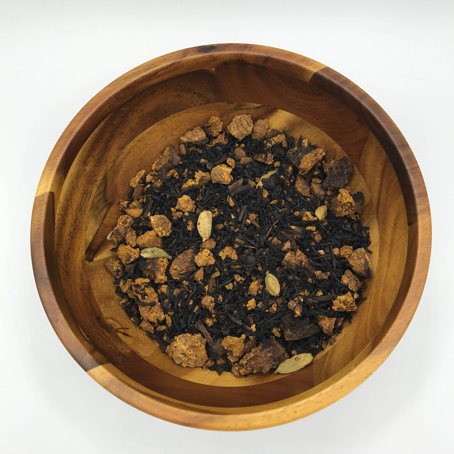 Maine chaga chai tea, herbal tea, natural, handcrafted