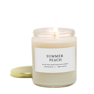 Summer Peach Soy Candle - 8 oz