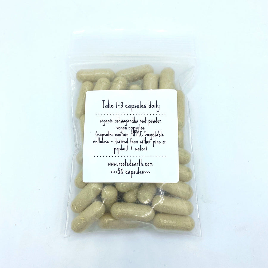 ashwagandha vegan supplements, herbal capsules