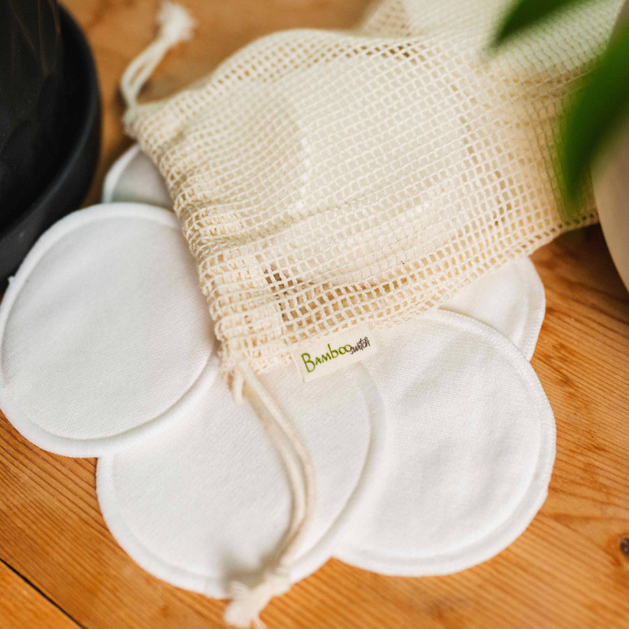 reusable facial cleansing pads, organic face rounds, eco-friendly reusable face cleansing rounds