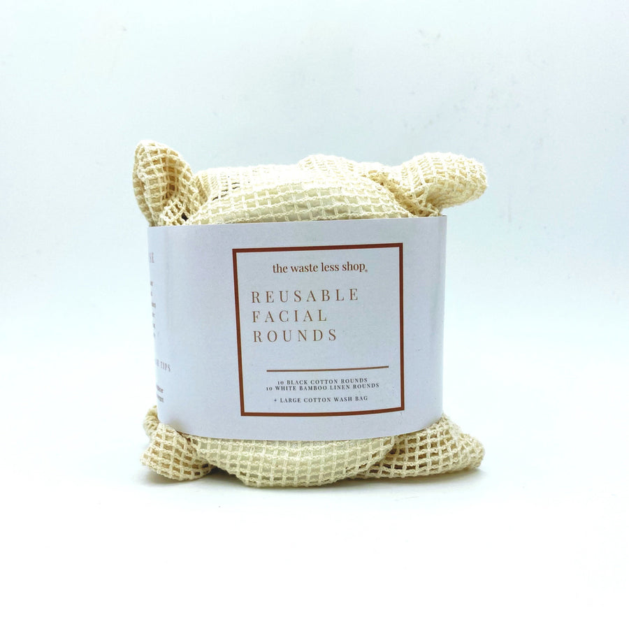 eco friendly makeup remover pads, washable, reusable, bamboo and cotton face rounds