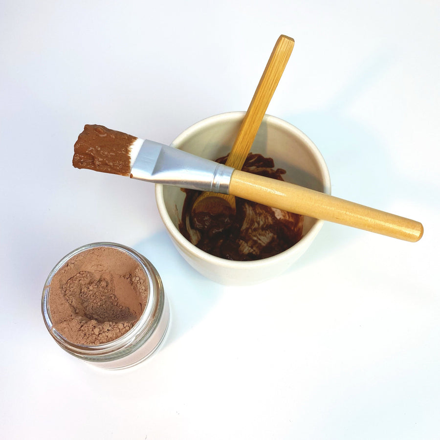 face mask mixing bowl gift set with brush applicator, ceramic bowl and mixing spoon, skin care gift set