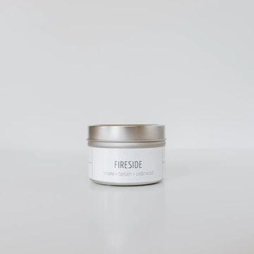 fireside coconut soy candle, hand poured natural candle