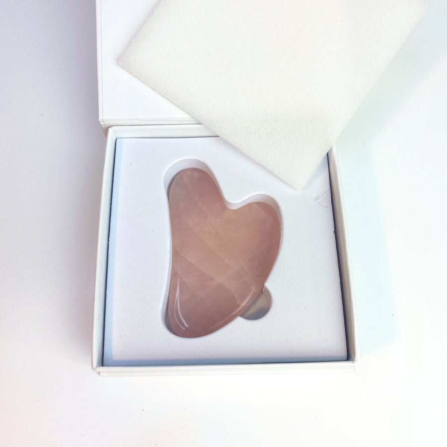 gua sha natural rose quartz