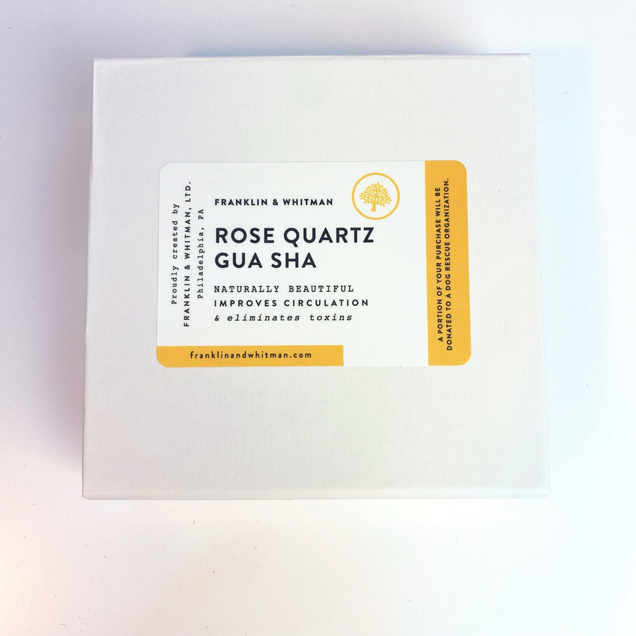 gua sha rose quartz stone