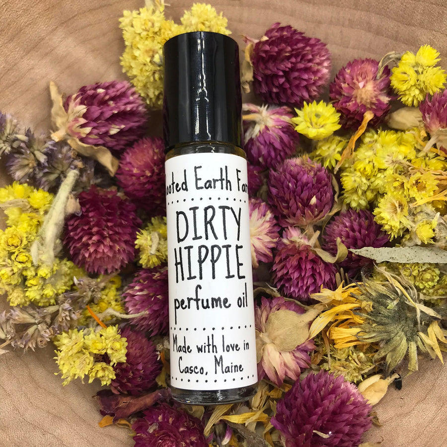 Dirty Hippie Perfume Oil, roll on patchouli oil, essential oil roll on, hippie scent