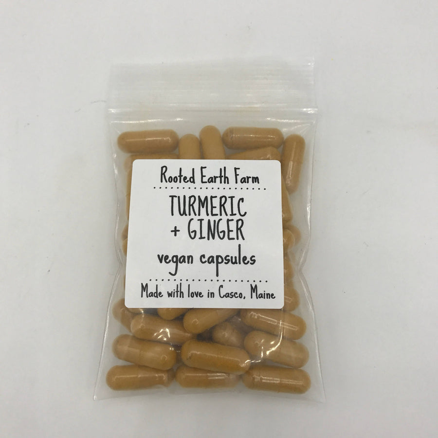 Organic Turmeric and Ginger Vegan Capsules
