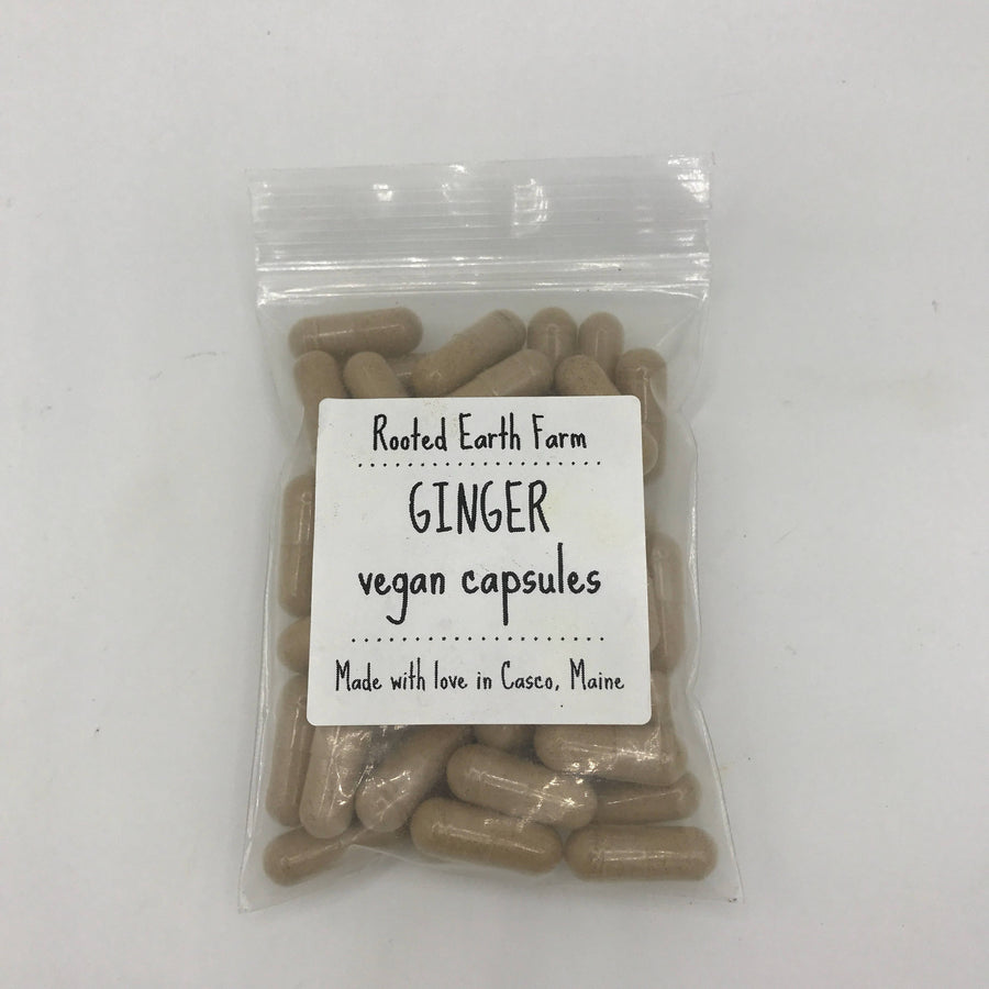 Organic Ginger Vegan Capsules